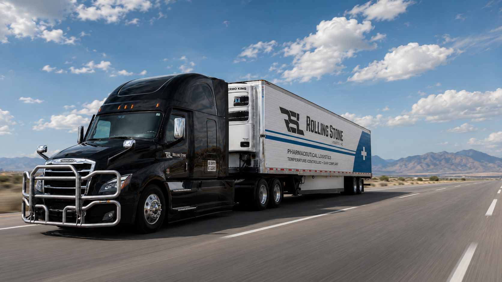 Rolling Stone Lines pharma-grade trailer